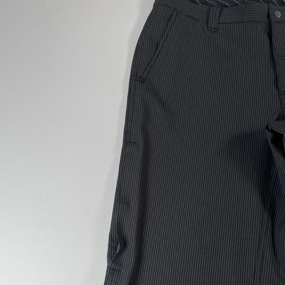 Lululemon Pinstripe Classic Fit Trousers Wet Dry Warm Men's Pants 36